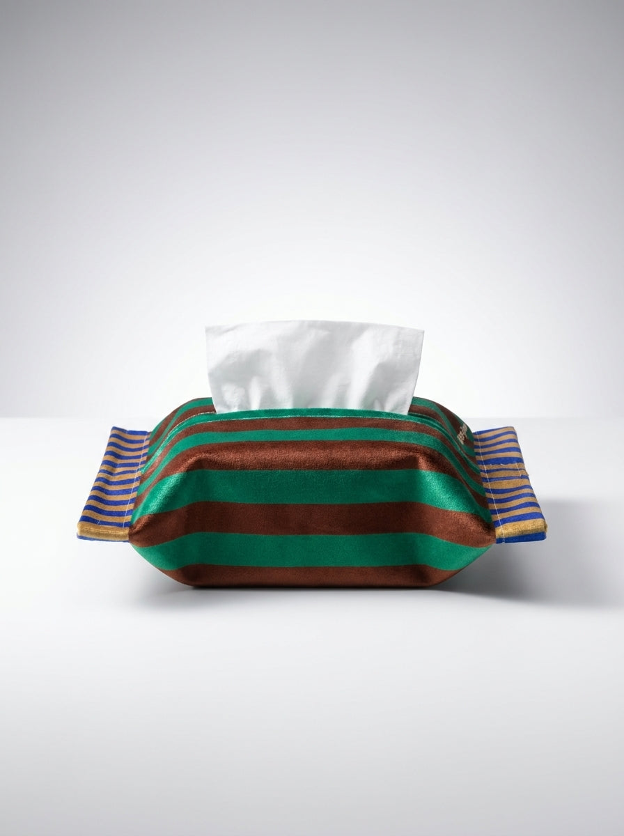 Memphis Vintage-Style Tissue Holder – Retro Geometric Tissue Box