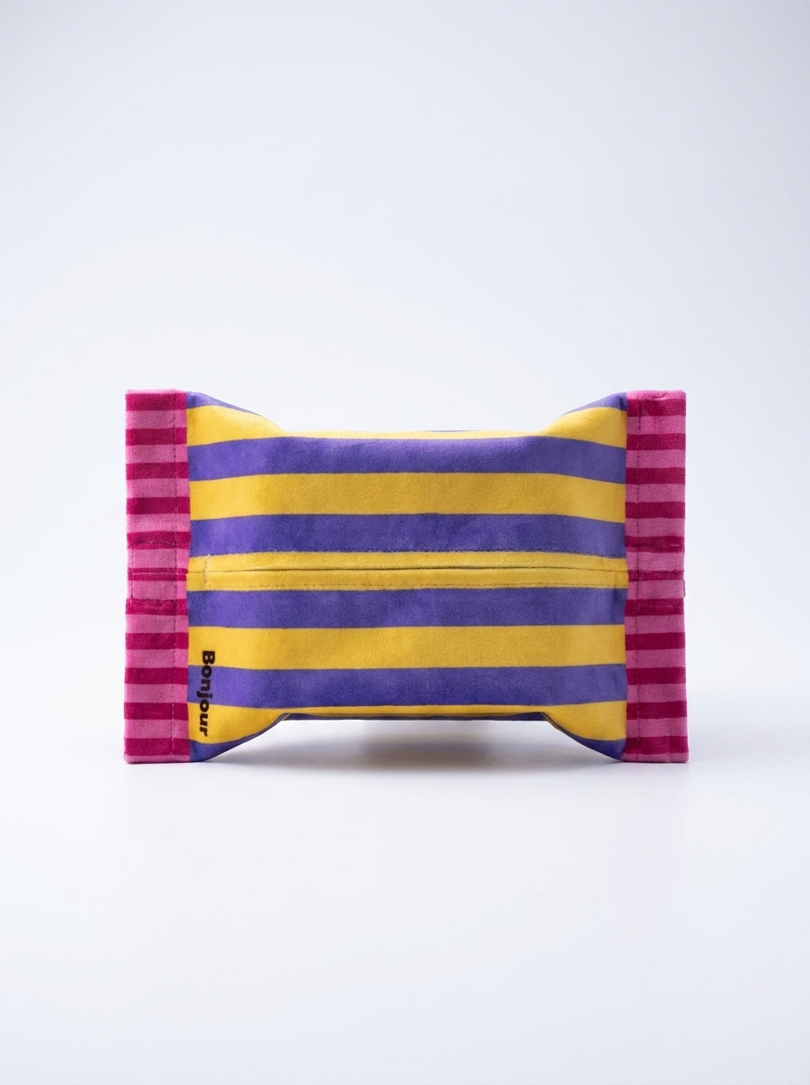 Memphis Vintage-Style Tissue Holder – Retro Geometric Tissue Box