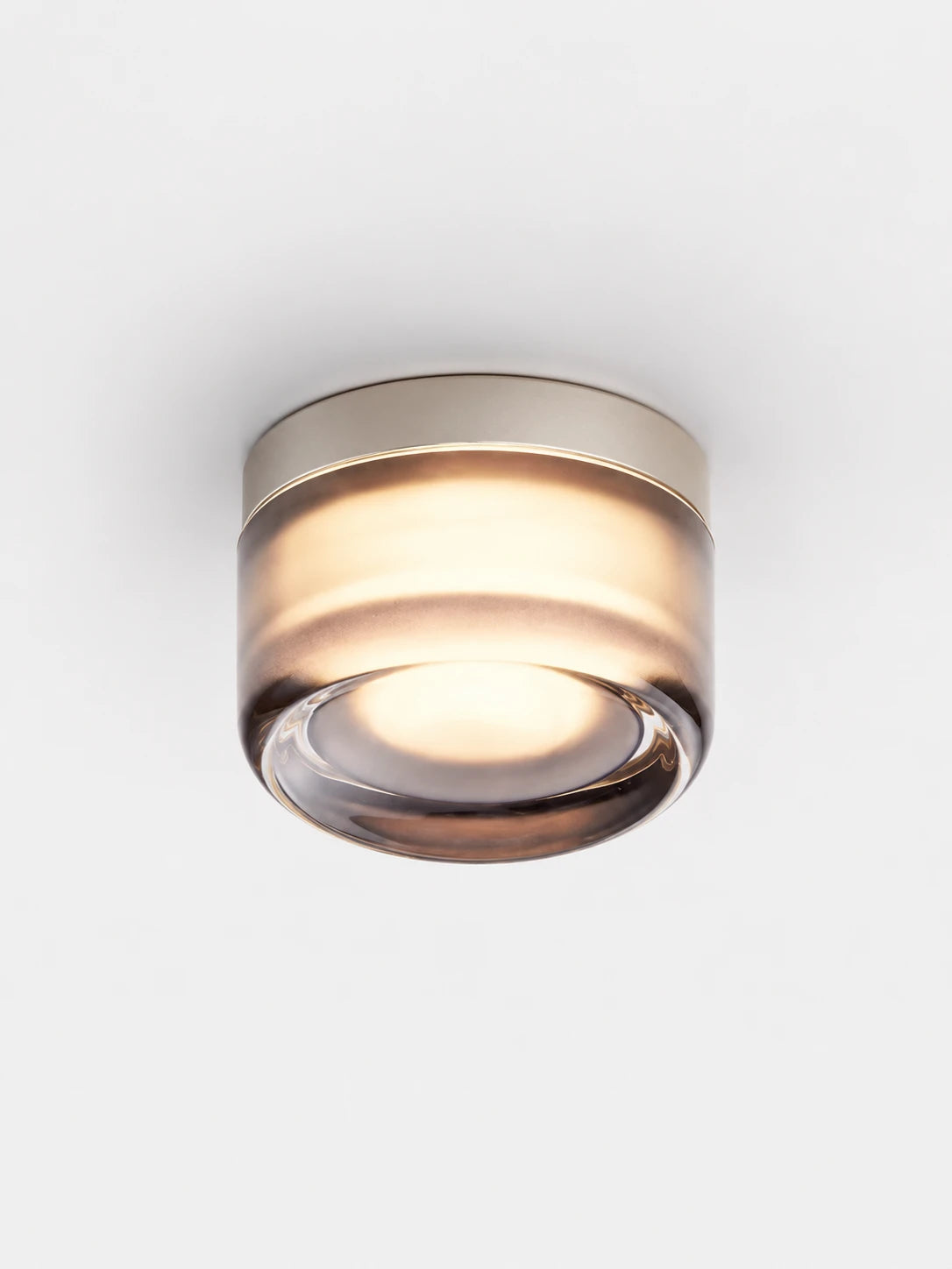 close-up of the amber acrylic wall lamp