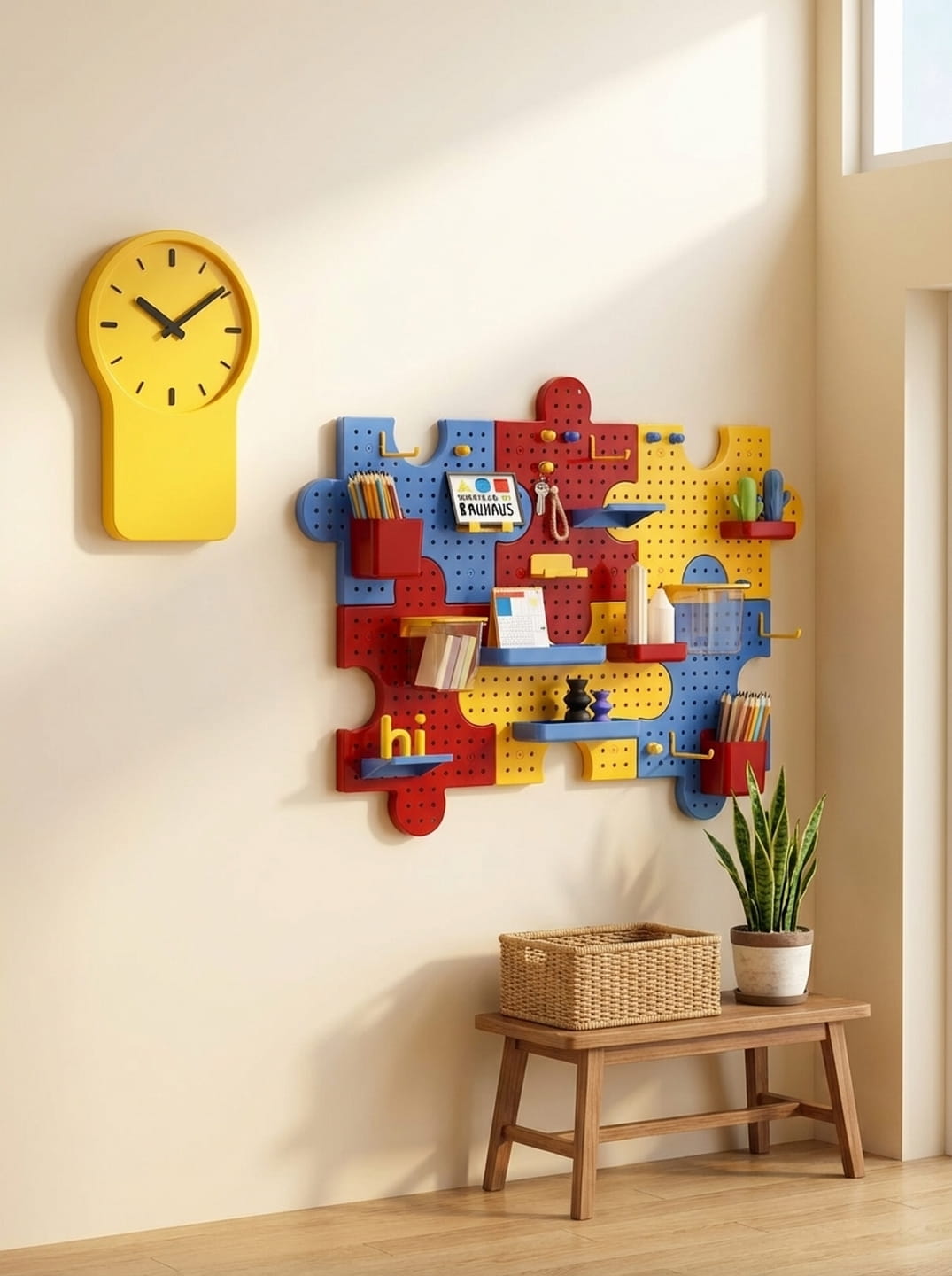 Customizable Pegboard Organizer – Drill-Free Wall Storage