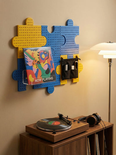 Modular Pegboard Wall Organizer — Drill-Free Adhesive Mounting