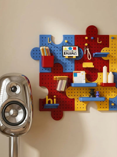 Modular Pegboard Wall Organizer — Drill-Free Adhesive Mounting