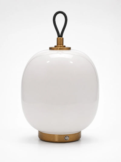 Bauhaus-Inspired Colored Glass Table Lamp for Dopamine Decor