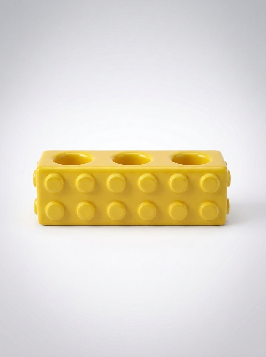 Building Block Ceramic Toothbrush Holder