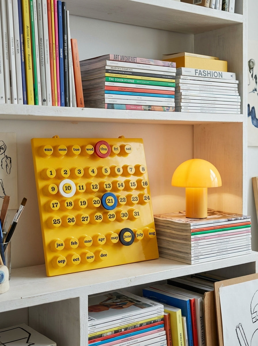 Retro Perpetual Calendar – Interactive Dopamine Decor