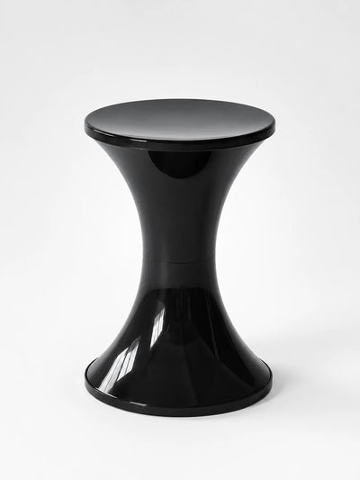 Hourglass Storage Stool — Sculptural Accent Furniture