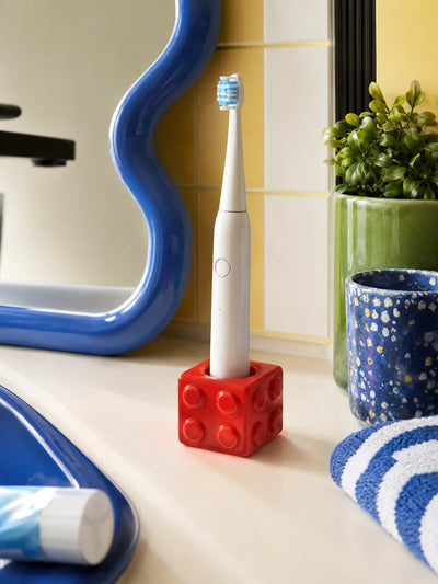 Building Block Ceramic Toothbrush Holder