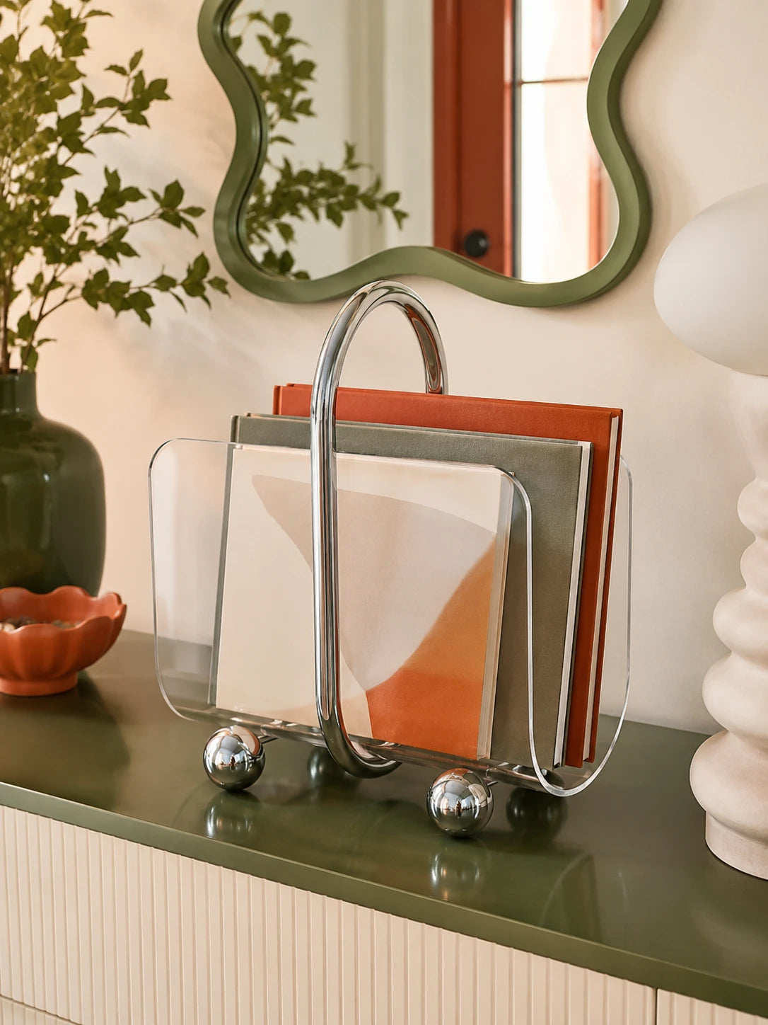 Modern Handheld Portable Bookcase