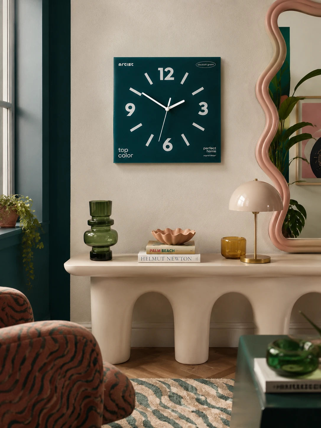 Frameless Silent Square Wall Clock