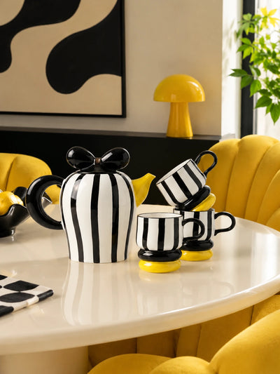 Handcrafted Ceramic Tea and Coffee Pot Set — Cohesive Tableware