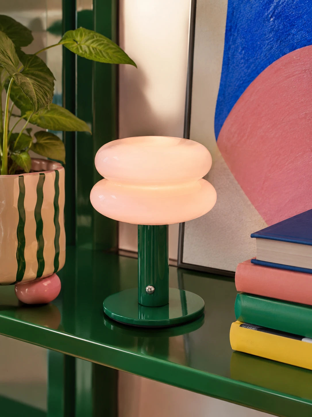 Macaron Glass Cordless Table Lamp