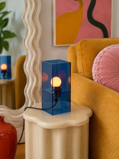 Sunrise Blue Acrylic Cube Lamp