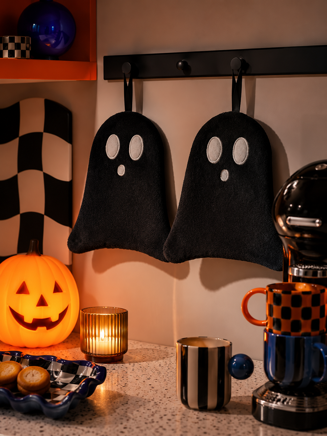 Cute Ghost Halloween Hand Towel