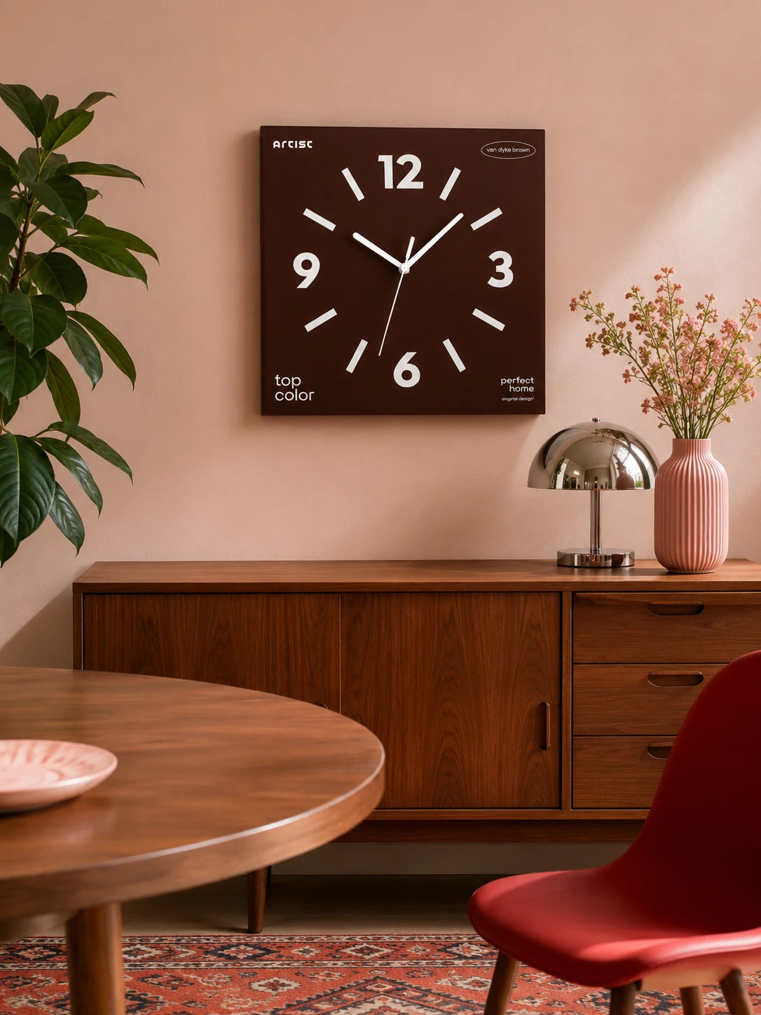 Frameless Silent Square Wall Clock