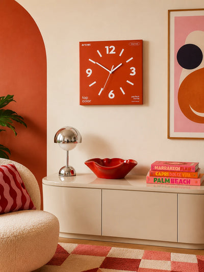 Frameless Silent Square Wall Clock