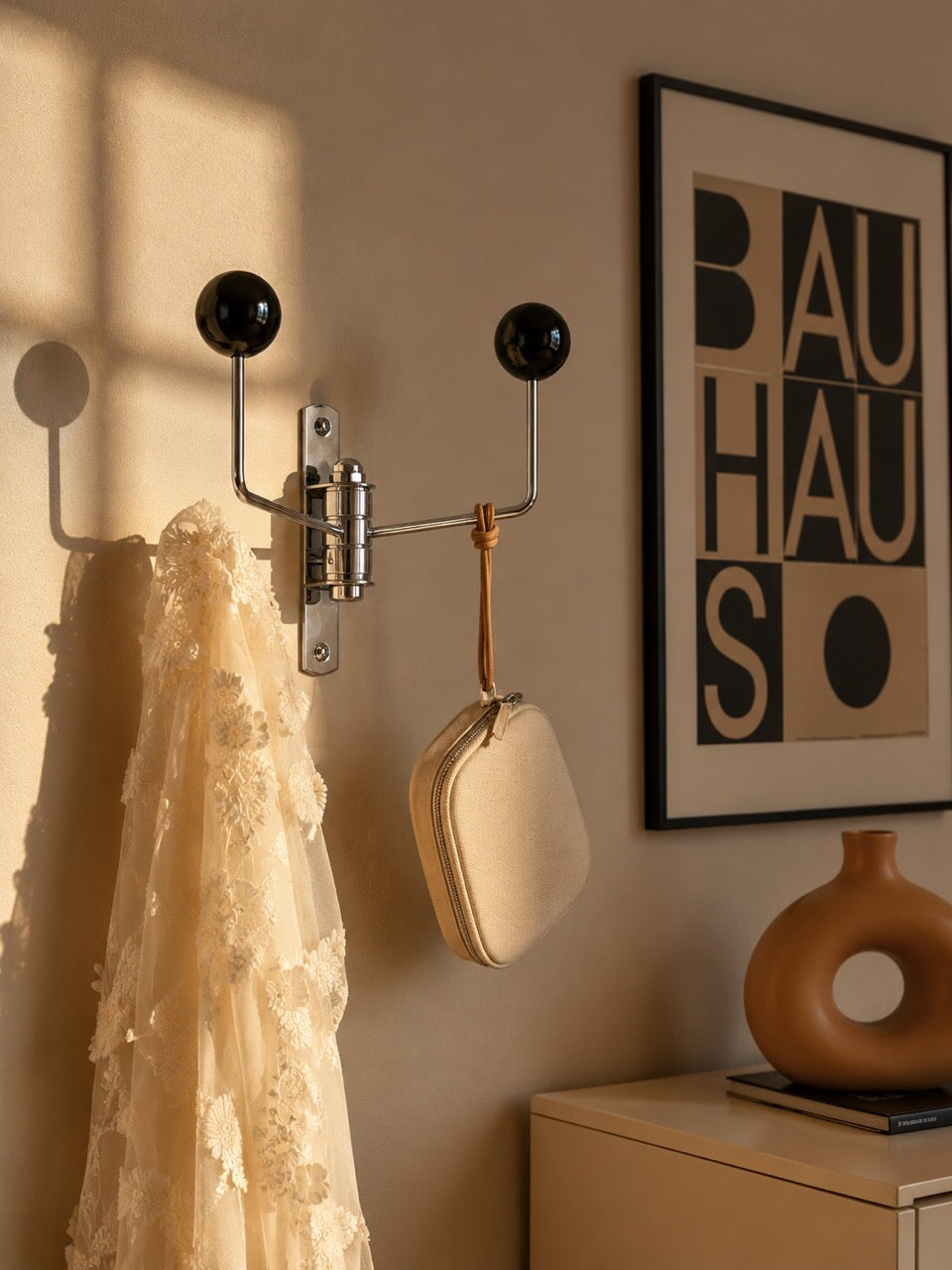Swivel Wall Hook, Mid-Century Modern Multi-Arm Rack