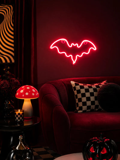 Halloween Bat Neon Wall Light