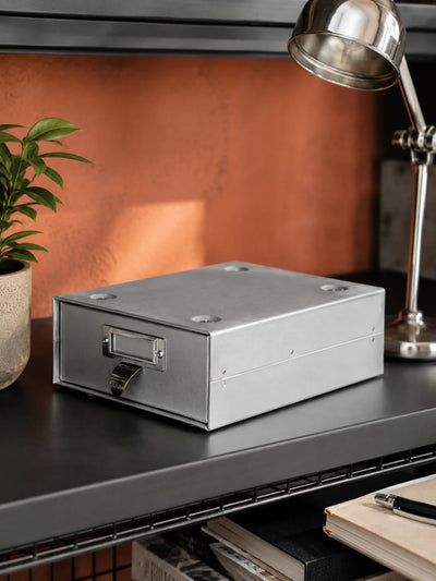 Industrial Metal Desktop Storage Drawer