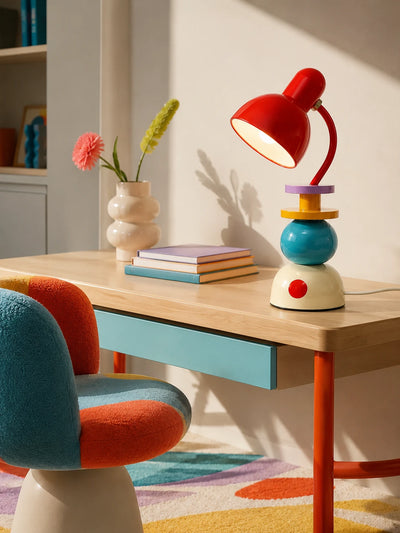 Stacked Orb Memphis Table Lamp