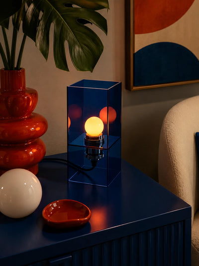 Sunrise Blue Acrylic Cube Lamp
