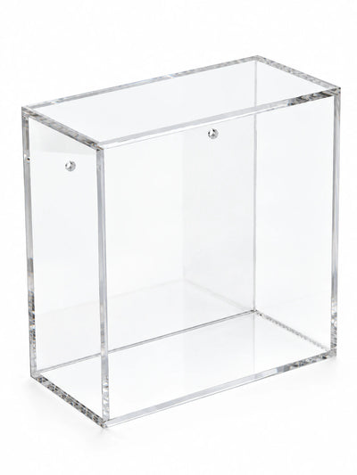 clear acrylic wall-mounted display box, studio view