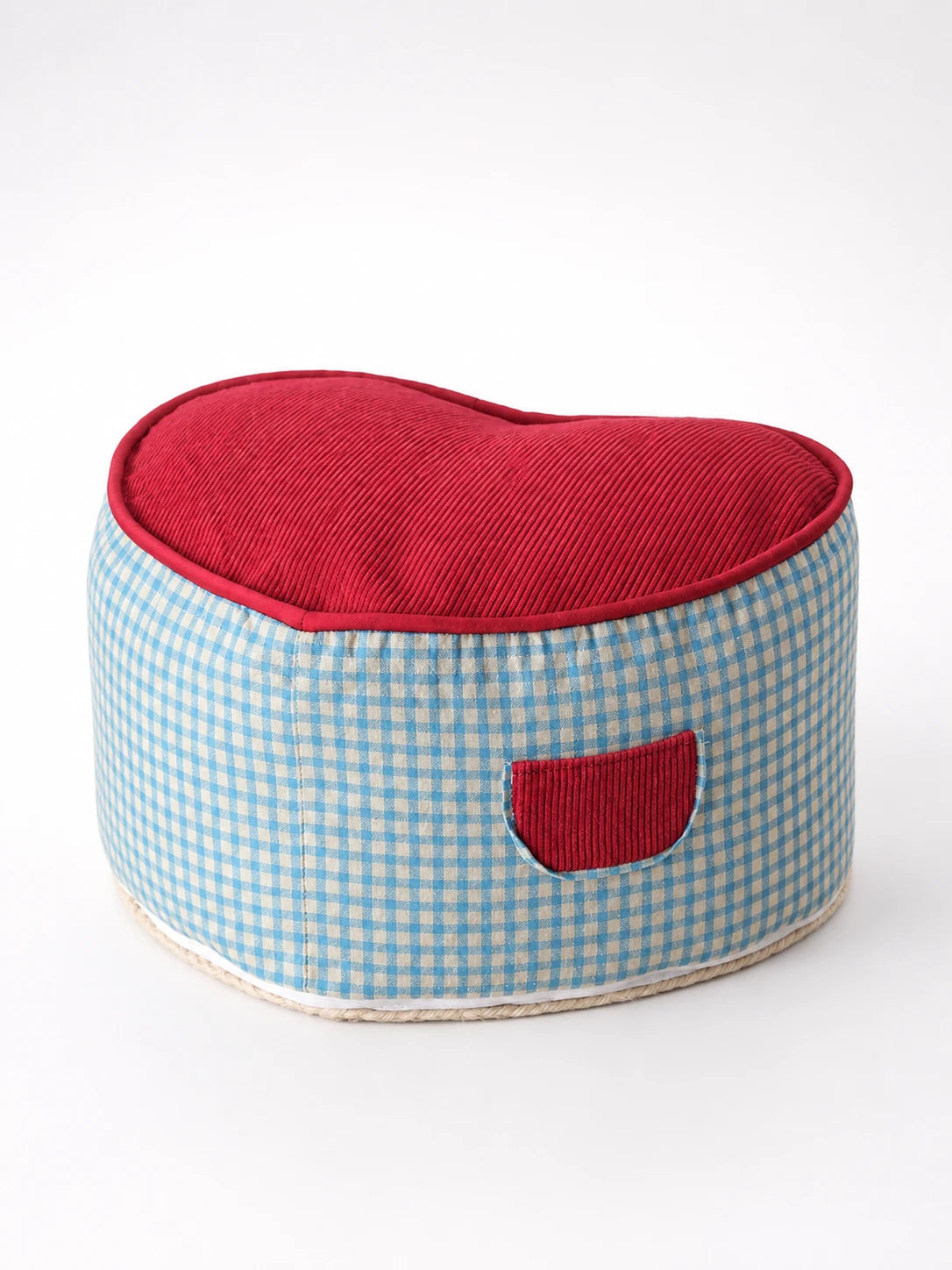 Heart-Silhouette Accent Footstool | Dopamine Decor Seating