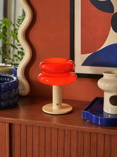 Macaron Glass Cordless Table Lamp