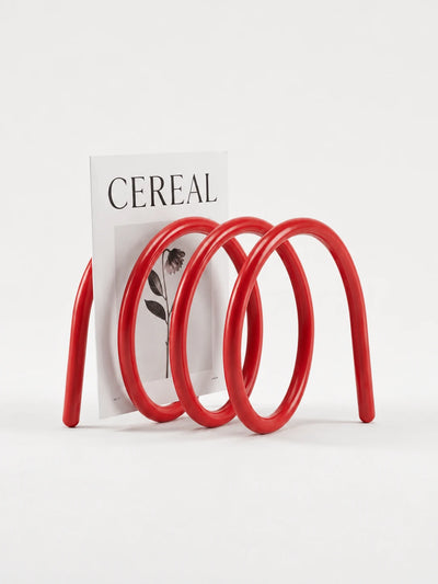 Curved Metal Wire Desktop Bookshelf