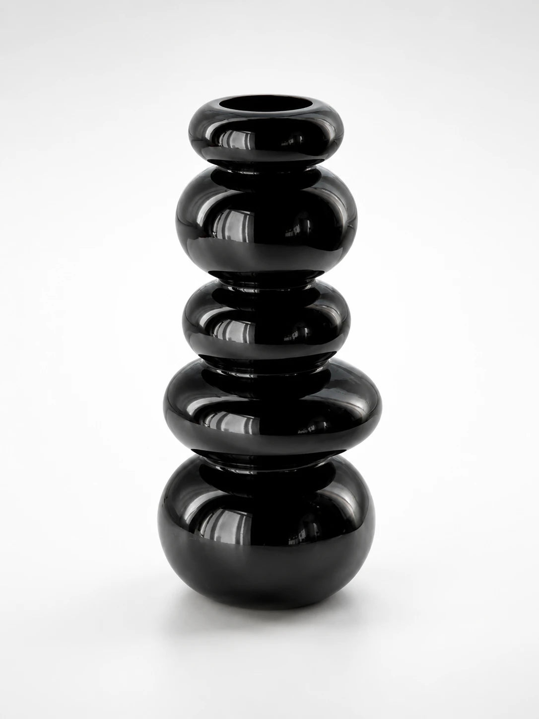 Stacked Silhouette Glass Vase | Dopamine Decor Accent Piece