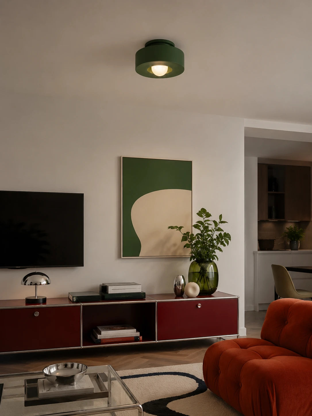 Sculptural Resin Pendant Lamp: Organic Dopamine Decor Lighting
